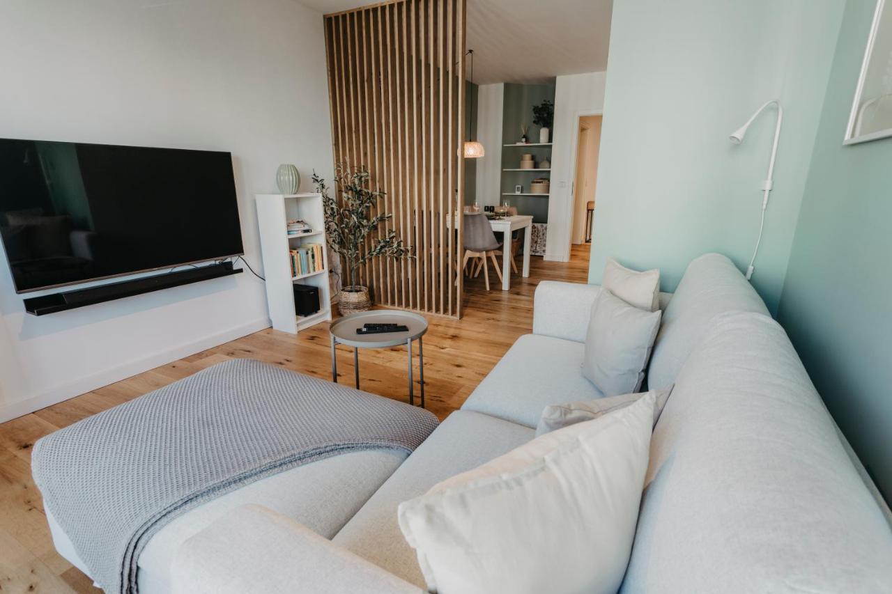 Traber Apartments Im Herzen Leipzigs Balkon Parkplatz Eksteriør billede